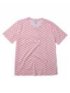Monogram Print Organic Cotton T-Shirt Tea Rose Sz S
