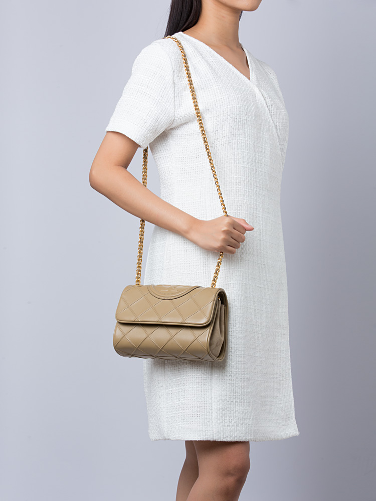 Fleming Soft Small Convertible Shoulder Bag Pebblestone