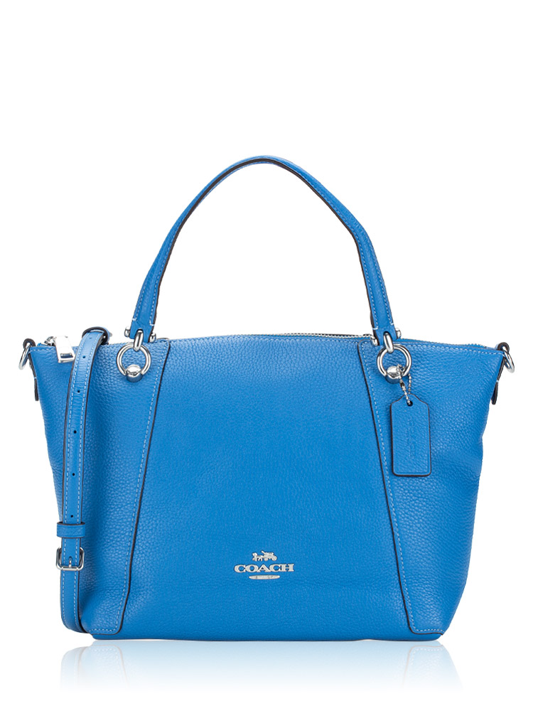 C6229 Kacey Leather Satchel Racer Blue