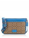 CH076 Signature Colorblock District Crossbody Khaki Racer Blue
