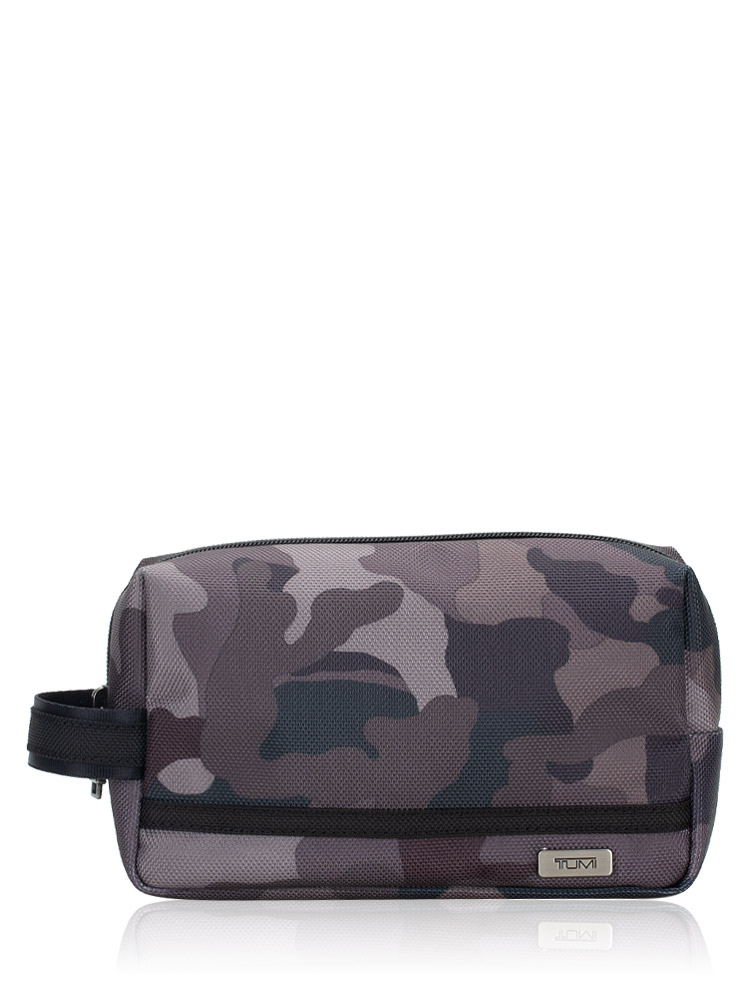 Medium Travel Kit Pouch Green Camo Black