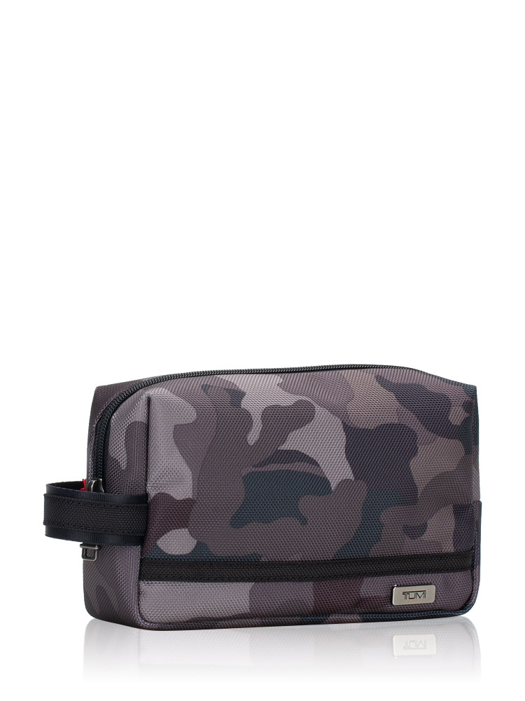 Medium Travel Kit Pouch Green Camo Black