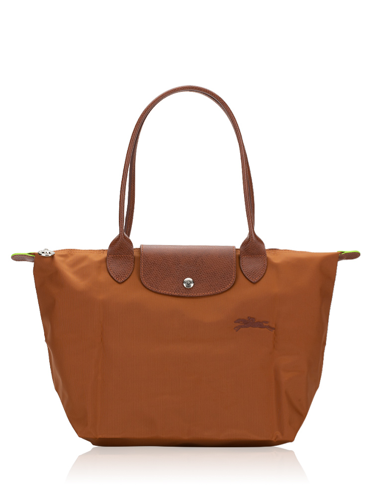 Le Pliage Green Medium LH Cognac