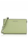 Sheila Saffiano Small Top Zip Crossbody Bag Light Sage