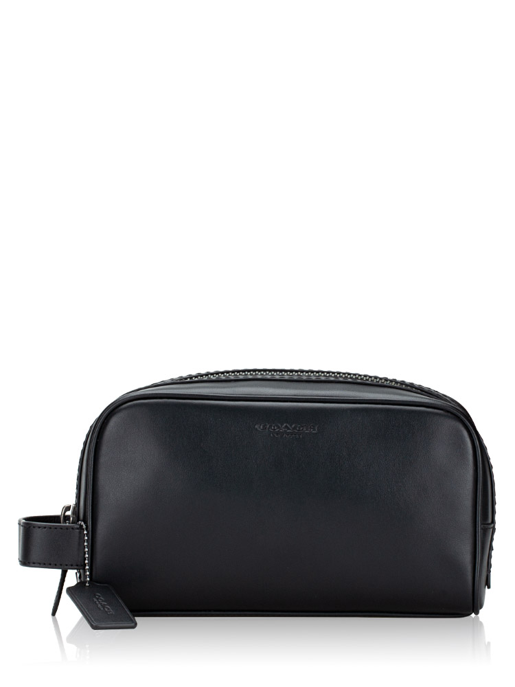 Men 2522 Travel Kit Smooth Leather Small Black