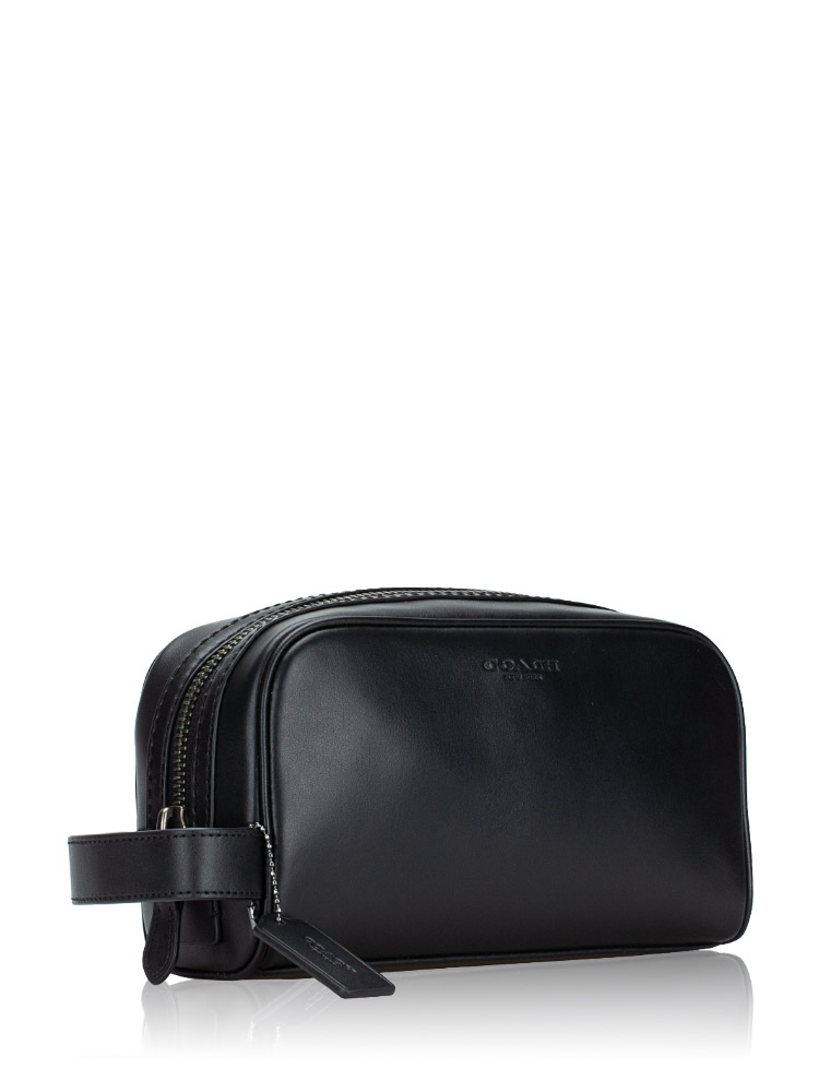 Men 2522 Travel Kit Smooth Leather Small Black