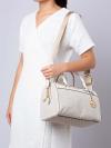 Signature Travel Medium Duffle Satchel Light Cream Multi