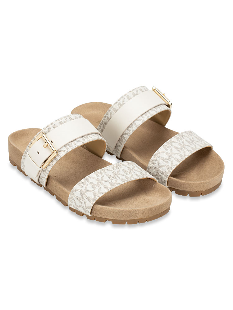 Signature Mylah Leather Sandal Vanilla Sz 7.5