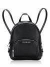 Jaycee Leather Xs Convertible Zip Pocket Backpack Black