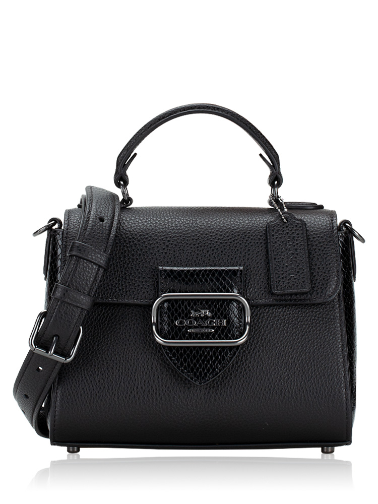 CF321 Morgan Snake Trim Satchel Black Multi