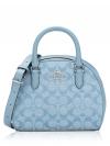 CH140 Signature Chambray Sydney Satchel Bag Cornflower Multi Silver