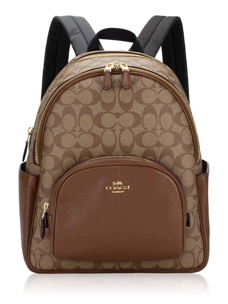 5671 Signature Court Backpack Khaki Saddle