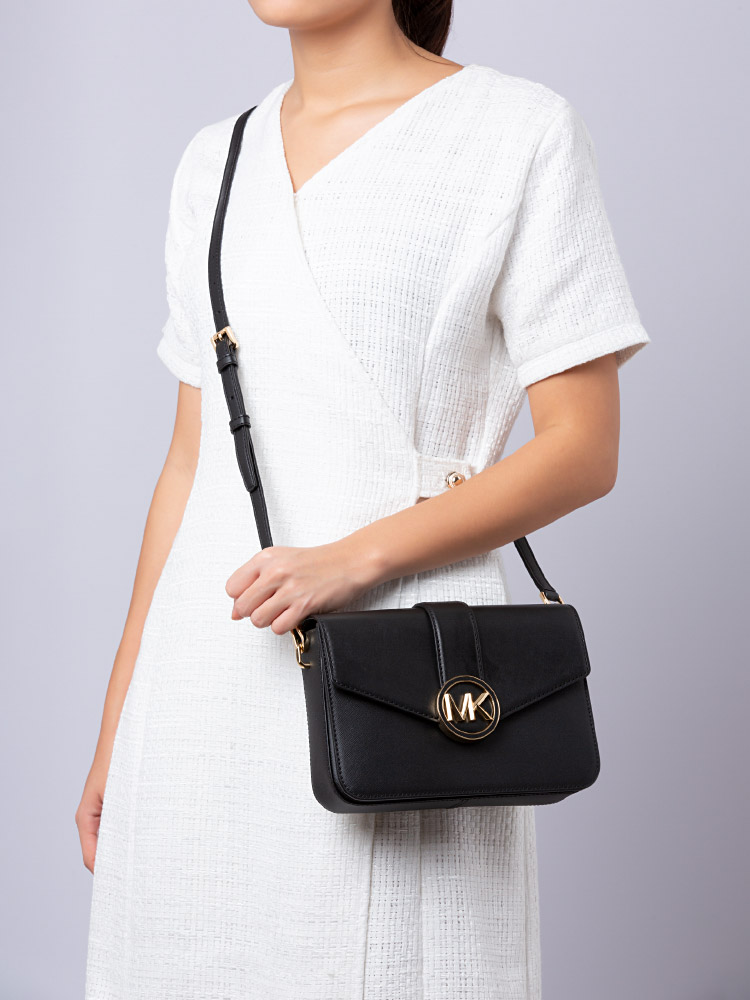 Carmen Medium Convertible Shoulder Bag Black