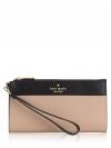 Madison Colorblock Saffiano Double Zip Wristlet Toasted Hazelnut Multi