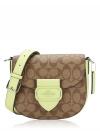 CJ615 Signature Morgan Saddle Crossbody Khaki Pale Lime