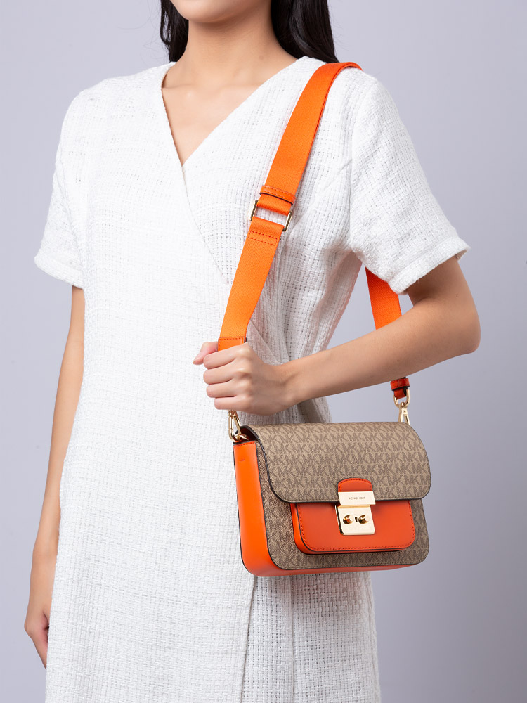Signature Sloan Editor Medium Flap Messenger Poppy
