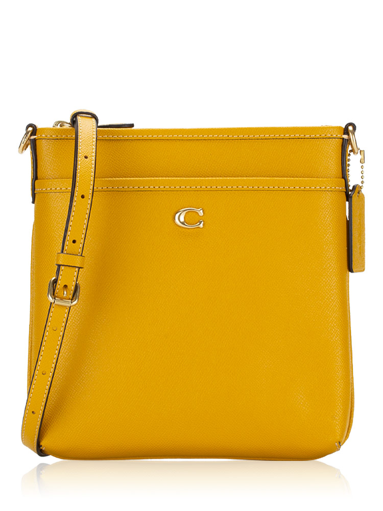 CC526 Crossgrain Kitt Crossbody Yellow Gold