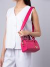 Travel Leather XS Duffle Crossbody Carmine Pink