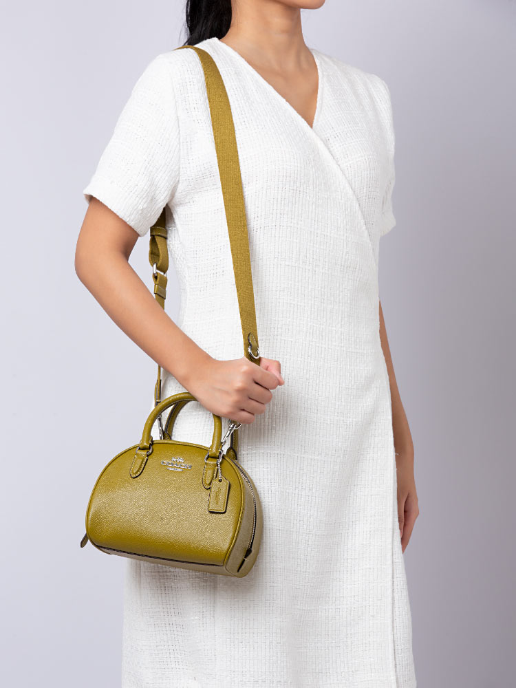 CM316 Sydney Crossgrain Satchel Citron