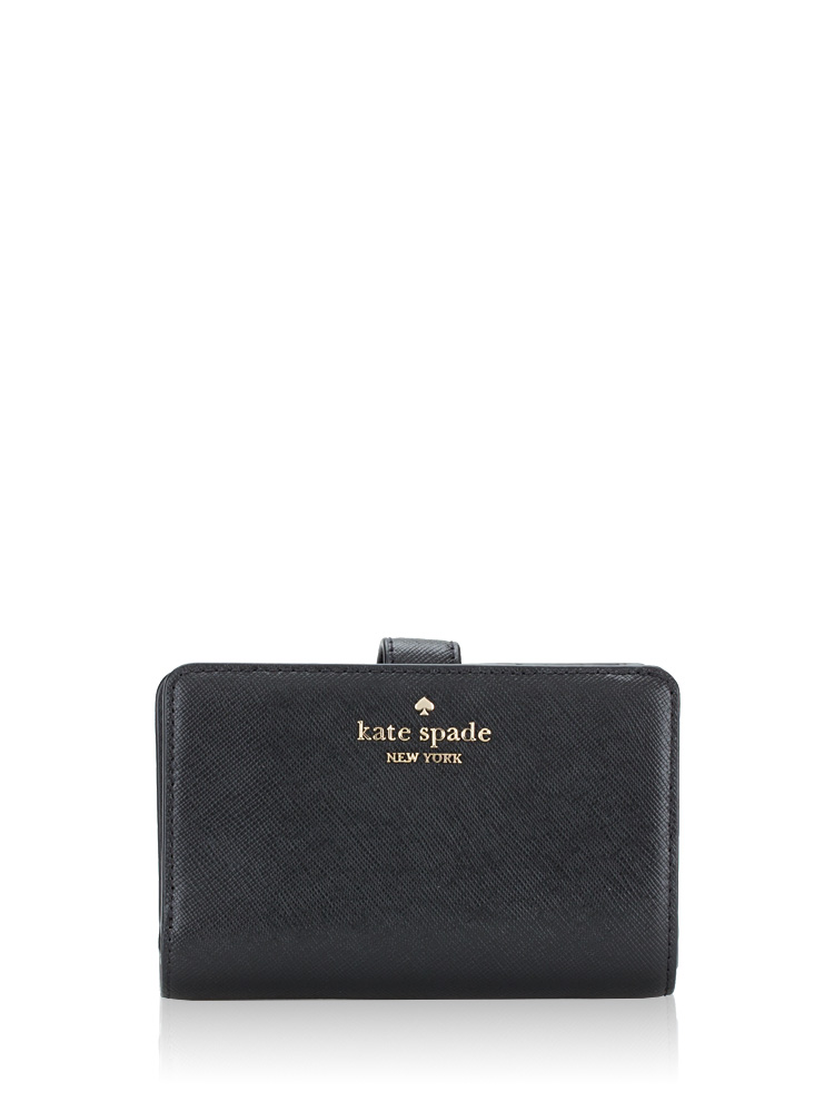 Madison Medium Compact Bifold Wallet Black
