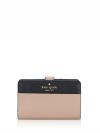 Madison Colorblock Medium Compact Bifold Wallet Toasted Hazelnut