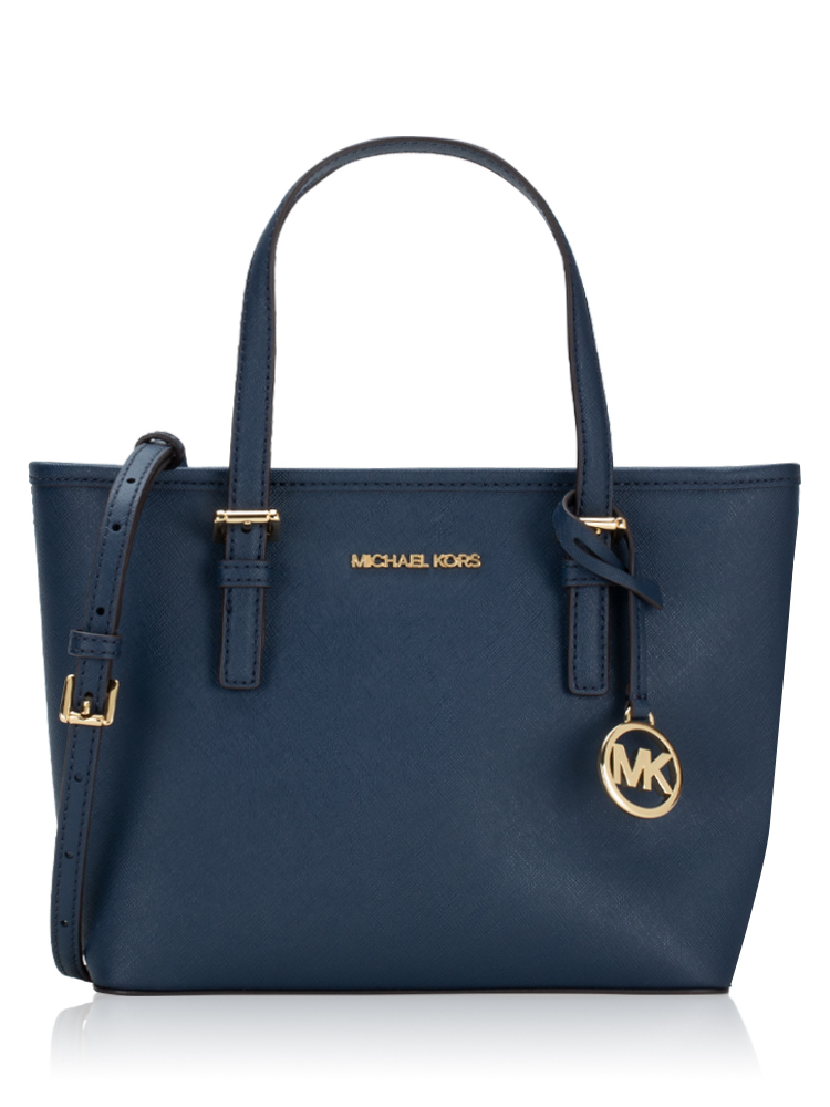 Jet Set Travel Xs Carryall Zip Tote Navy Gold