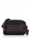 CH308 Jamie Stripe Mini Camera Bag Black Saddle
