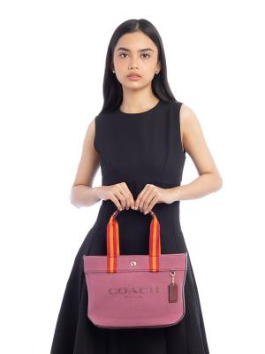 CK168 Canvas Small Tote Light Raspberry Multi