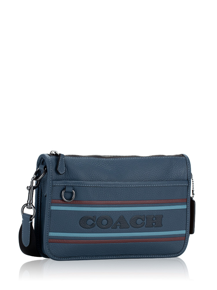 CG998 Heritage Coach Stripe Crossbody Denim Multi