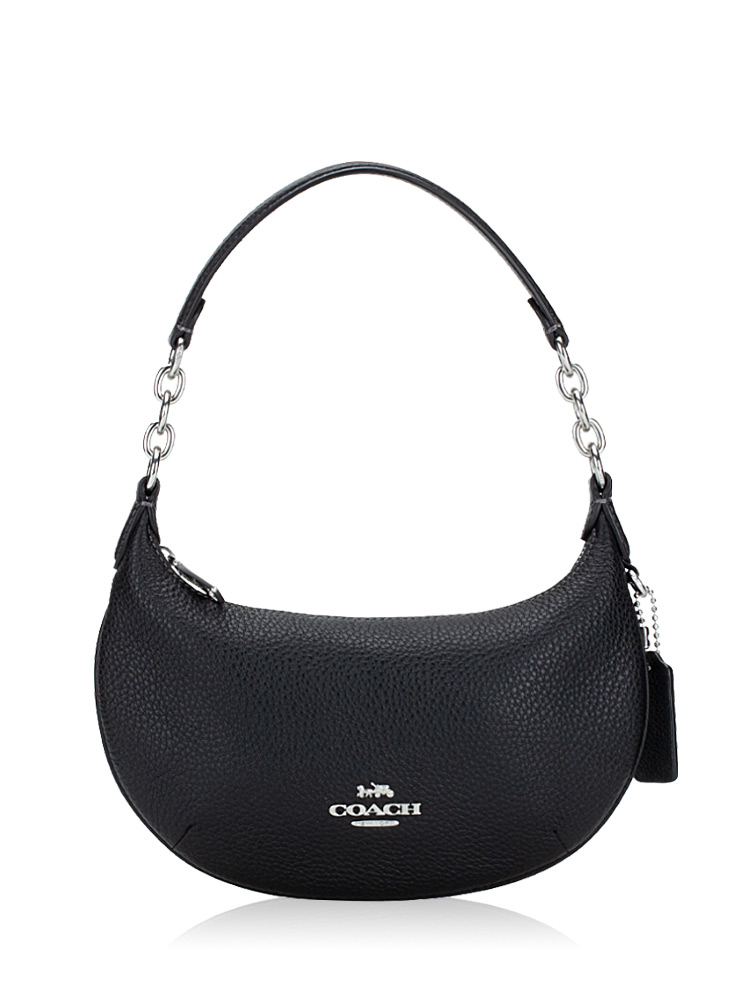CN011 Payton Leather Mini Shoulder Black