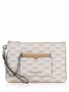 Monogram Jet Set Item Large 2 in 1 Card Case Wristlet Camel
