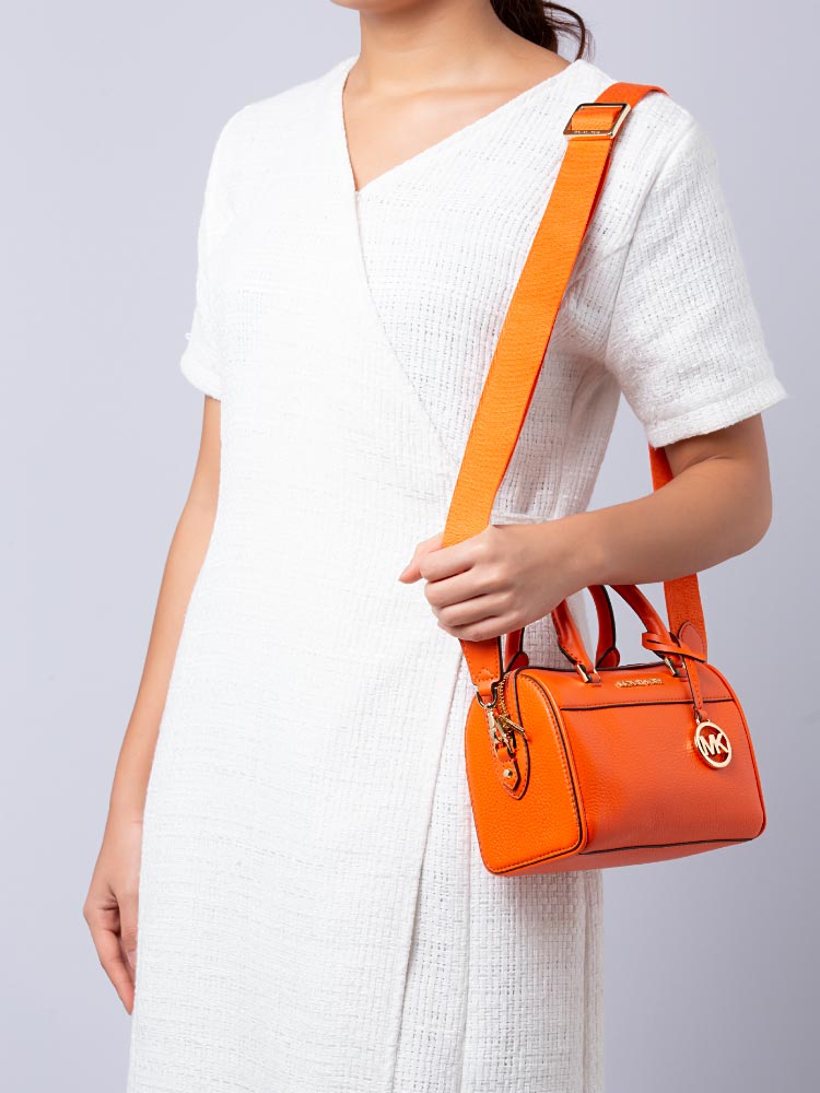 Travel Leather XS Duffle Crossbody Poppy