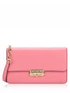 Cece Medium Flap Structured Clutch Tea Rose