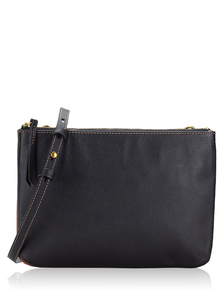 ZB1827015 Devon Crossbody Black Brown