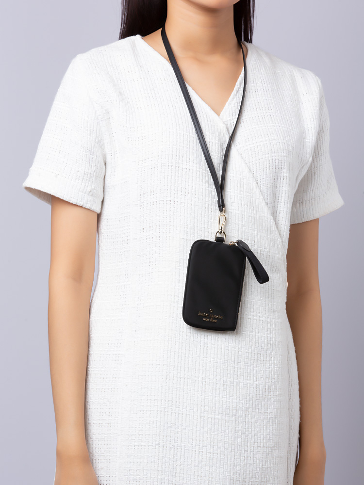 Chelsea Card Case Lanyard Black
