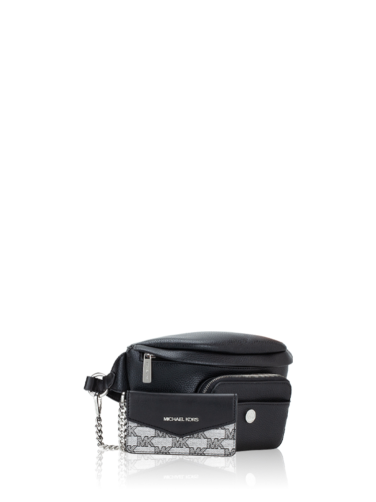 Maisie Leather Large 2 in 1 Waistpack Black