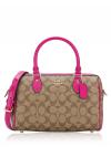 CH280 Signature Rowan Satchel Khaki Cerise