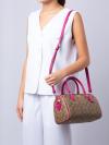 CH280 Signature Rowan Satchel Khaki Cerise