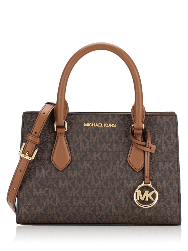 Signature Sheila Small Center Zip Satchel Brown