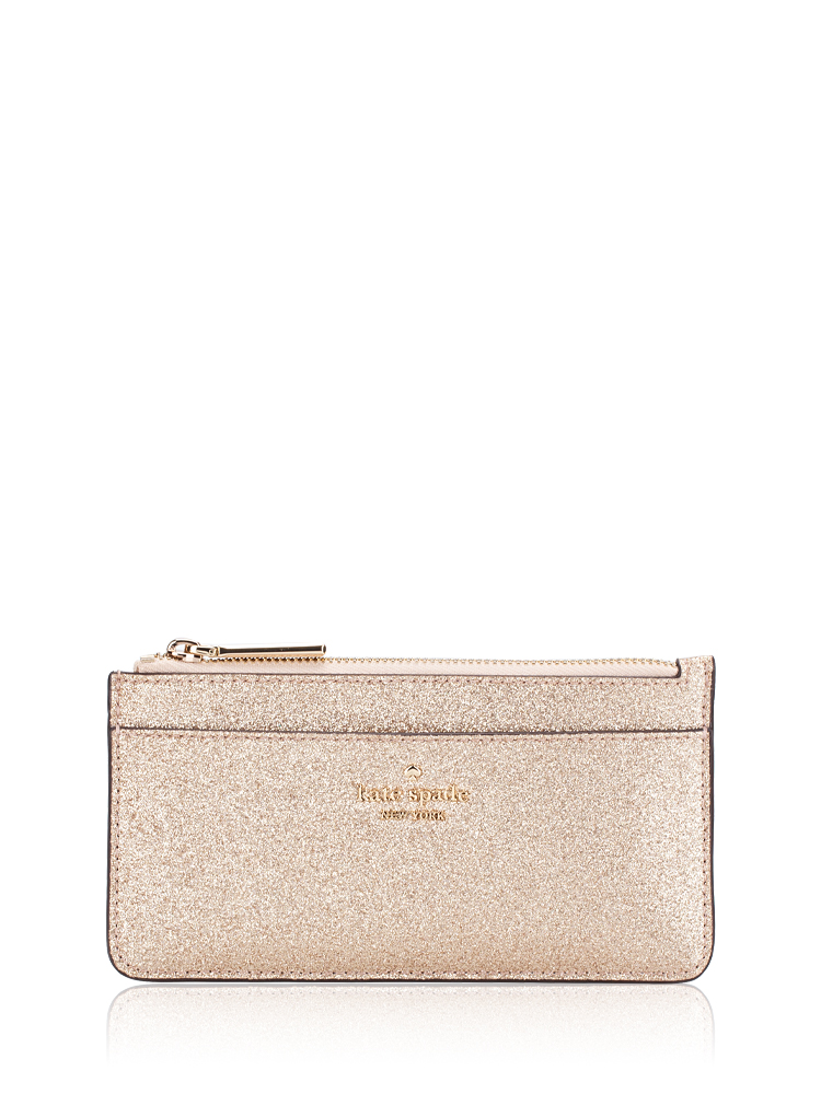 Glimmer Boxed Large Slim Card Holder Gold