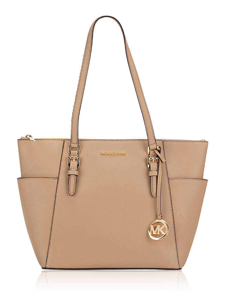 Charlotte Large Zip Tote Camel