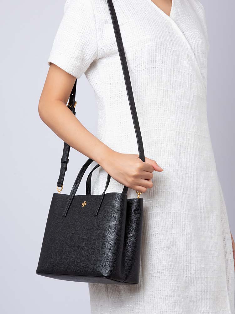 Blake Small Tote Black Devon Sand Gold