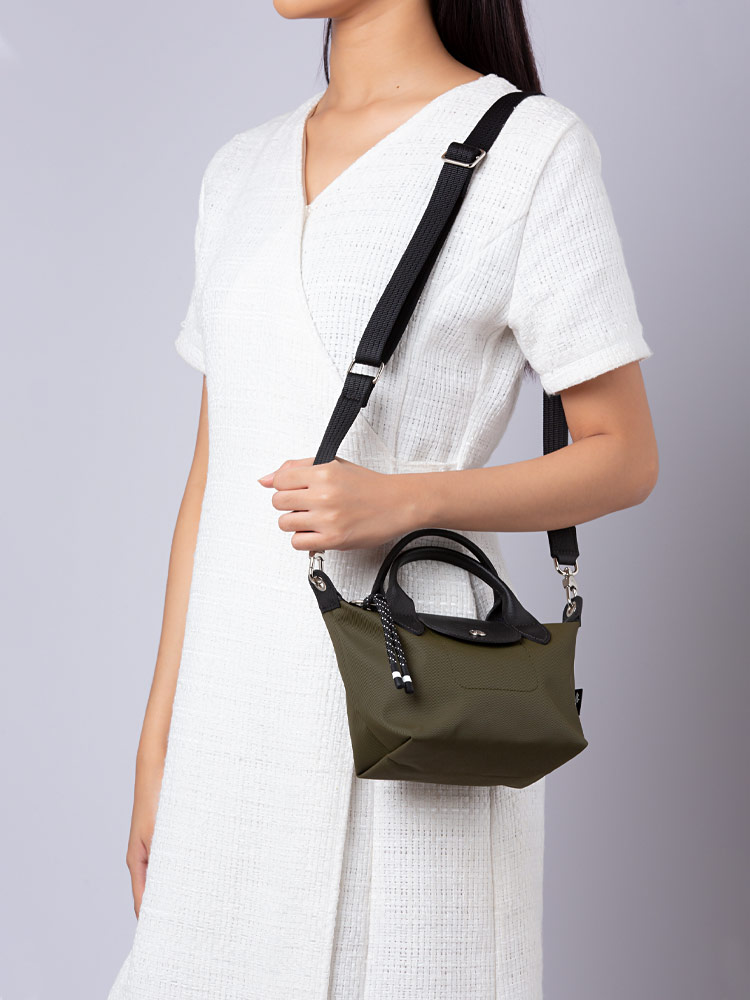 Le Pliage Energy Xs Top Handle Khaki Black