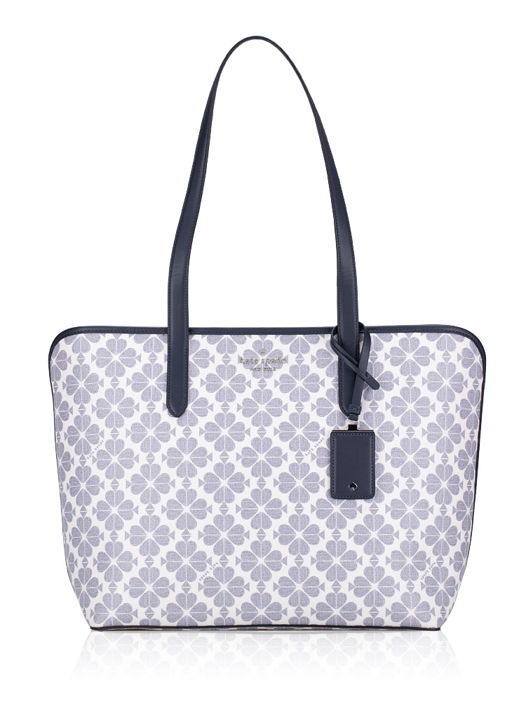 Signature Spade Flower Large Tote Navy Multi