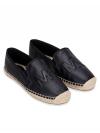 Hastings Leather Espadrilles Black Sz 8