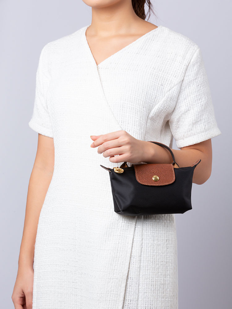 Le Pliage Original Pouch With Handle Black