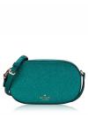 Glimmer Glitter Oval Camera Bag Festival Teal