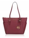 Charlotte Large Zip Tote Dark Cherry