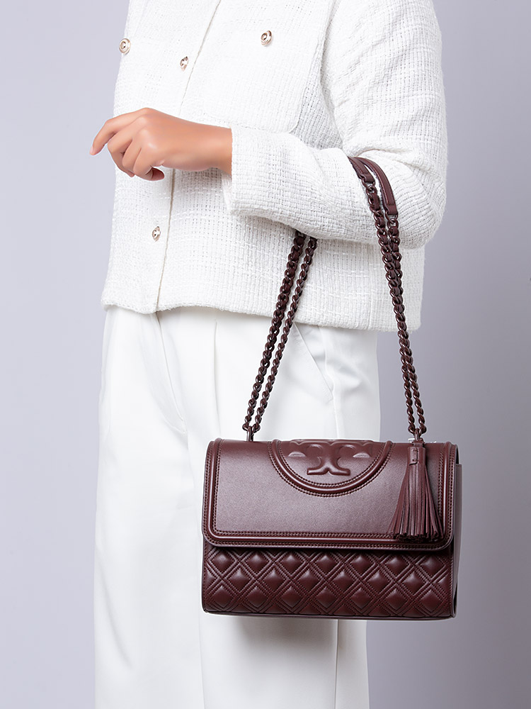 Fleming Convertible Shoulder Bag Wine