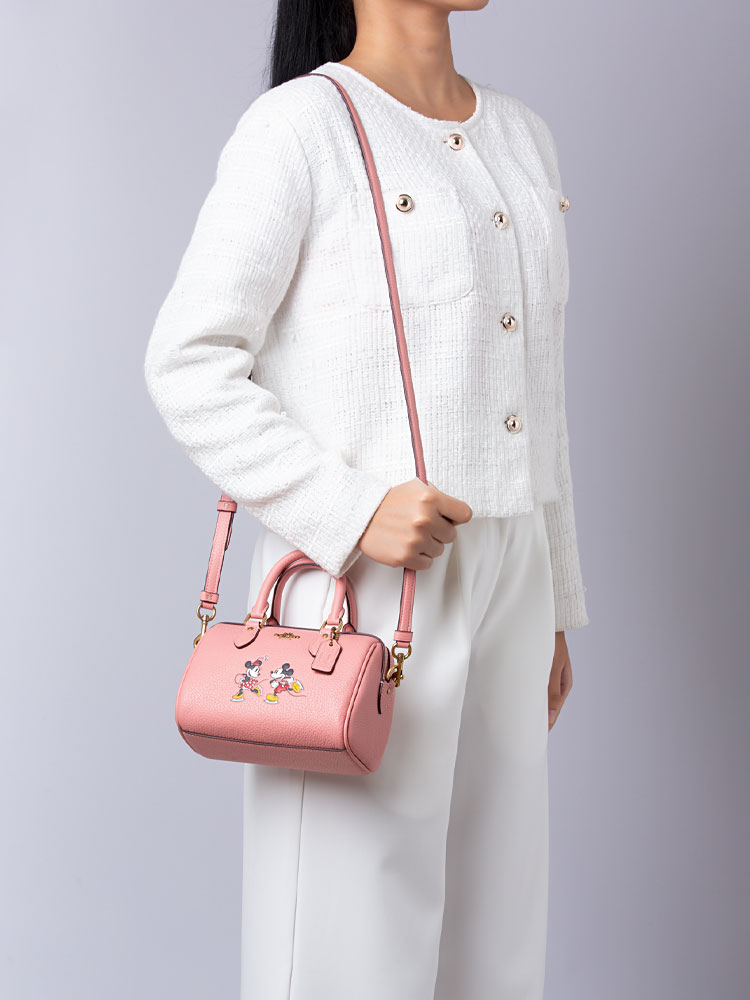 X Disney CN030 Mini Rowan Leather Crossbody Light Blush Multi